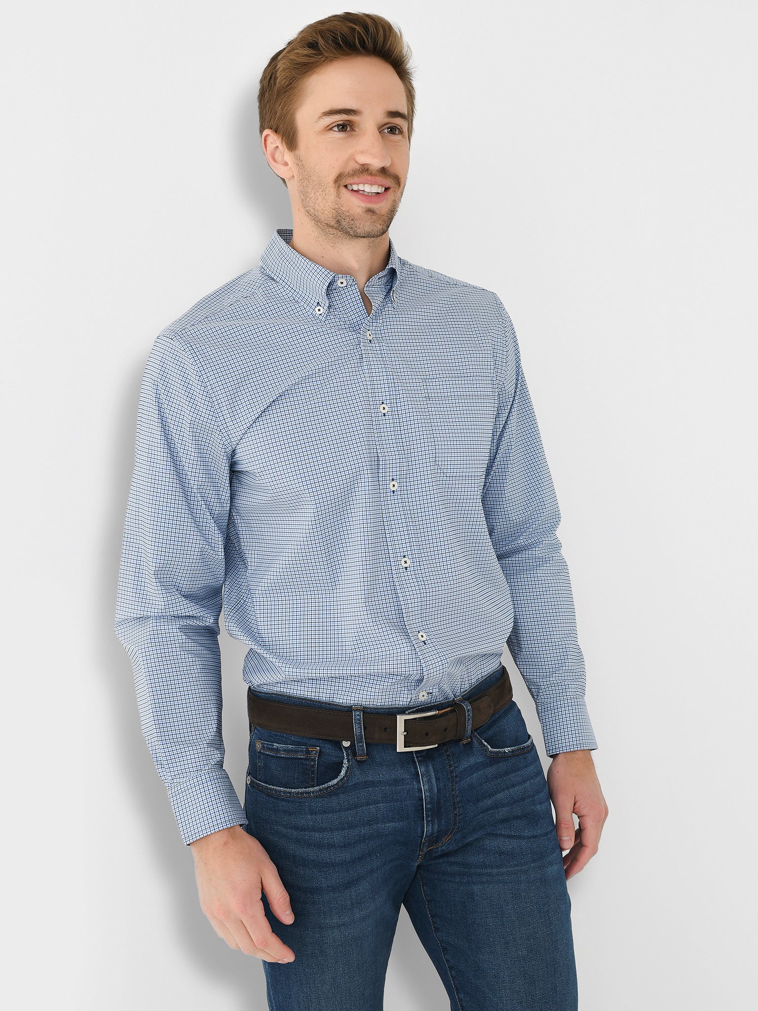 Southern Tide Men's Bowry Brrr° Intercoastal Sport Shirt - Saint Bernard