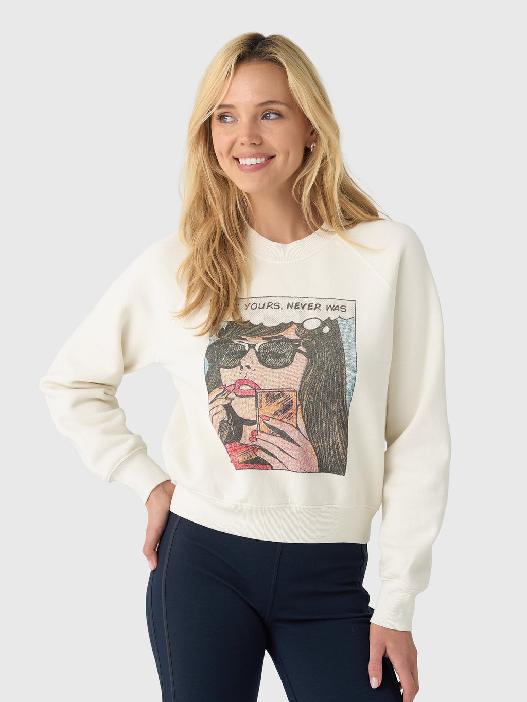 Re/Done Women's Not Yours Classic Crewneck - Saint Bernard