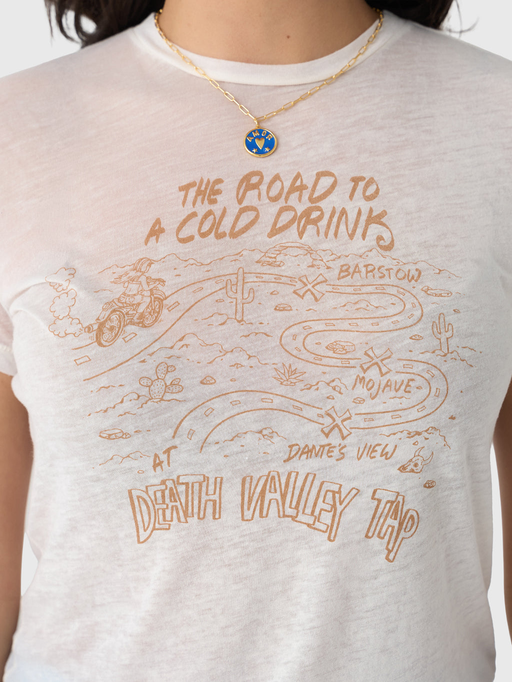 Re/Done Women's Death Valley Tap Classic Tee - Saint Bernard