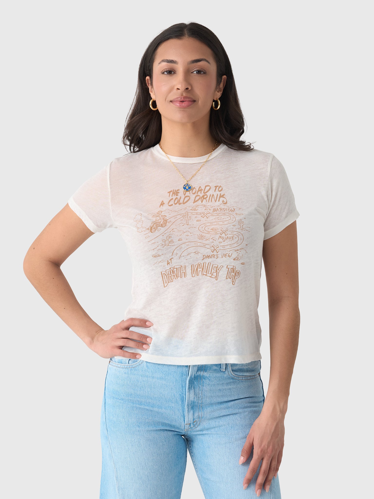 Re/Done Women's Death Valley Tap Classic Tee - Saint Bernard