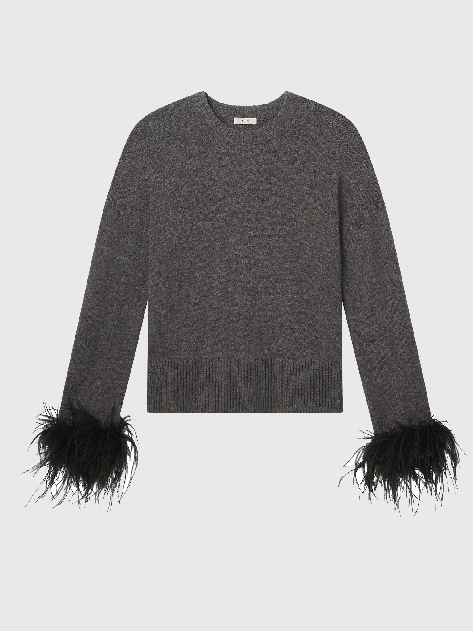 ALC Women's Wilda Feather Trimmed Sweater - Saint Bernard