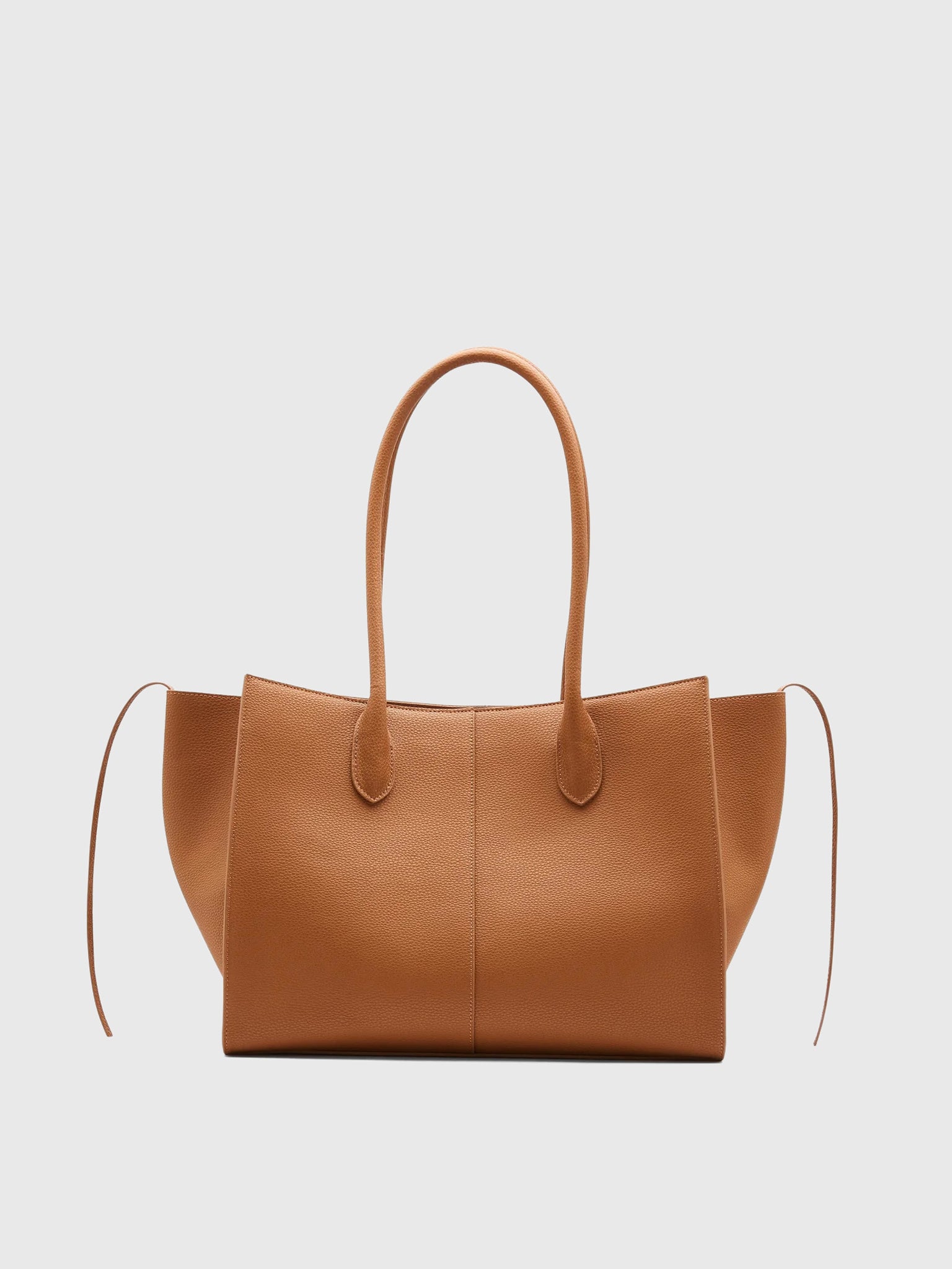 Rylan Leather Grained Large Tote - Saint Bernard