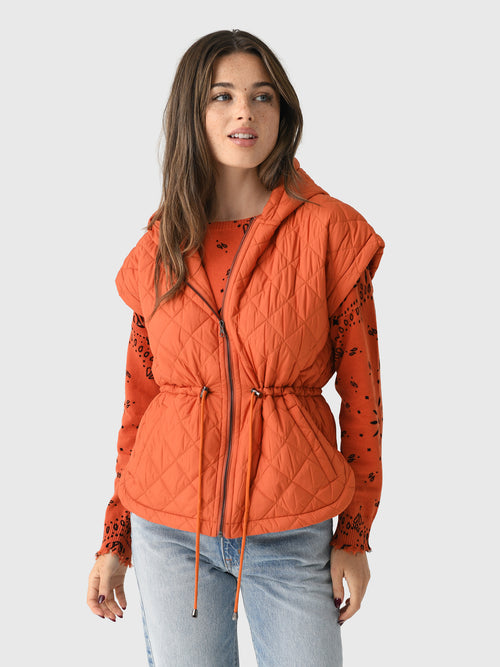 Eche Women's Anorak Hoodie Puffer Vest