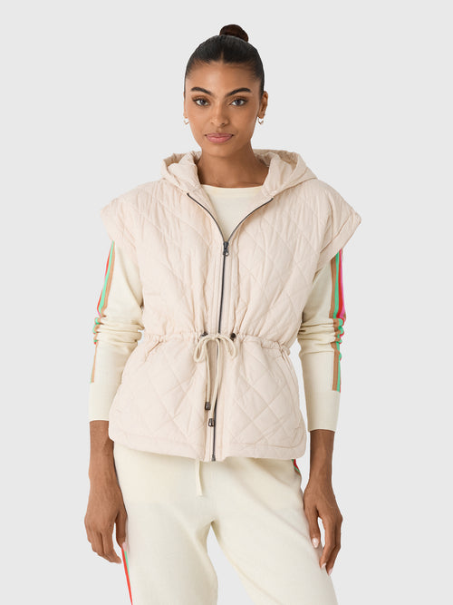 Women's Anorak Hoodie Puffer Vest