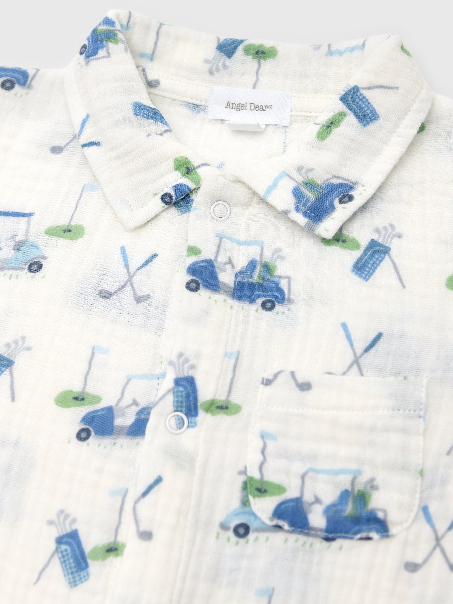 Angel Dear Baby Boys' Polo Shortie - Saint Bernard