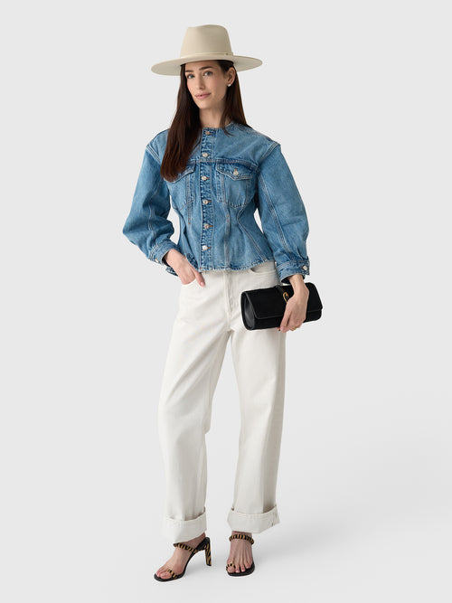 Frame Women's The Nipped Collarless Jacket