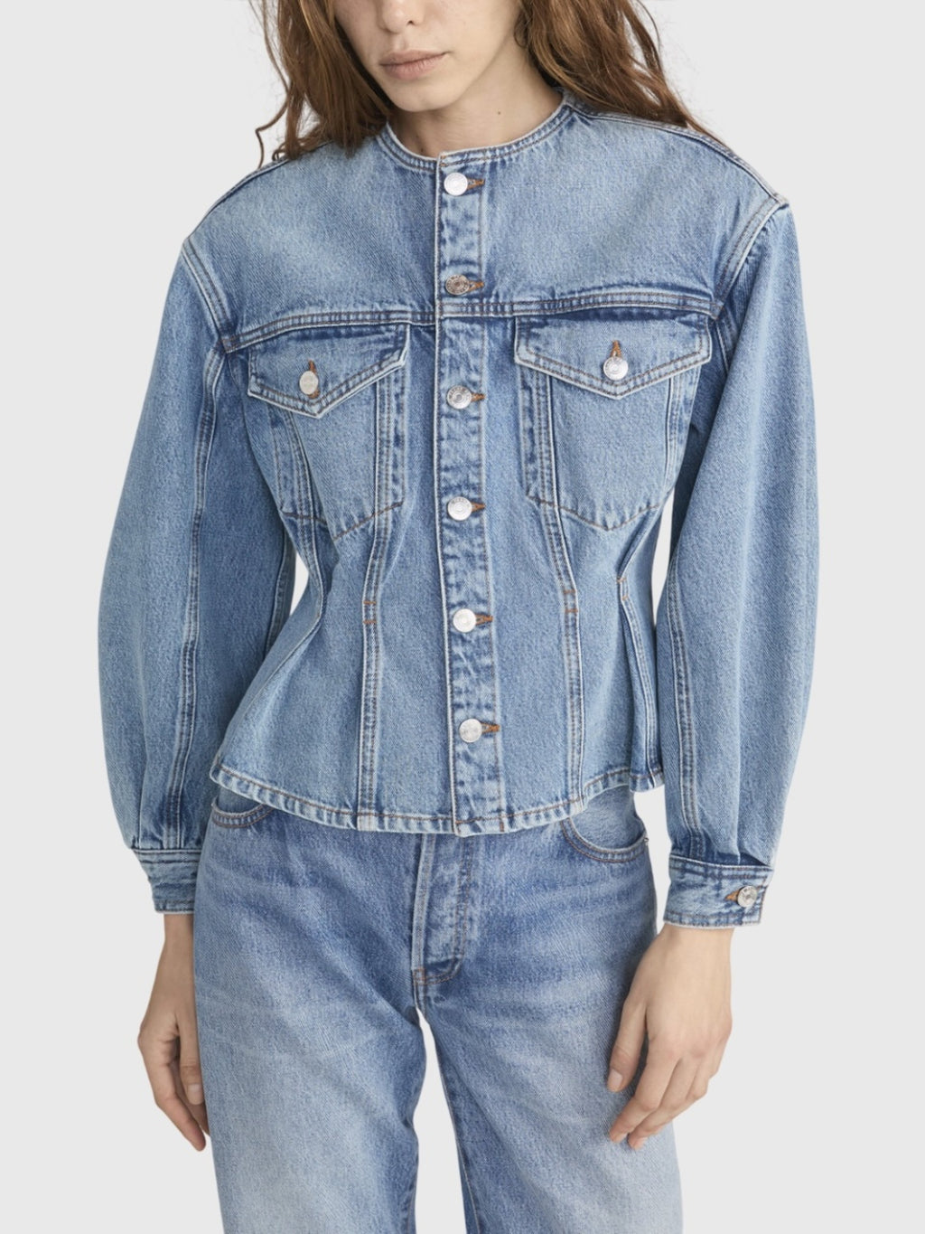 Frame Women's The Nipped Collarless Jacket