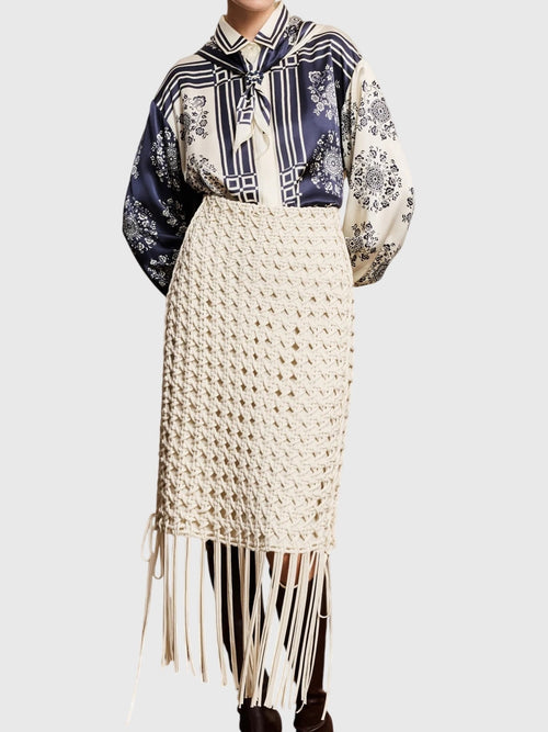 Alemais Women's Weave Skirt - Saint Bernard