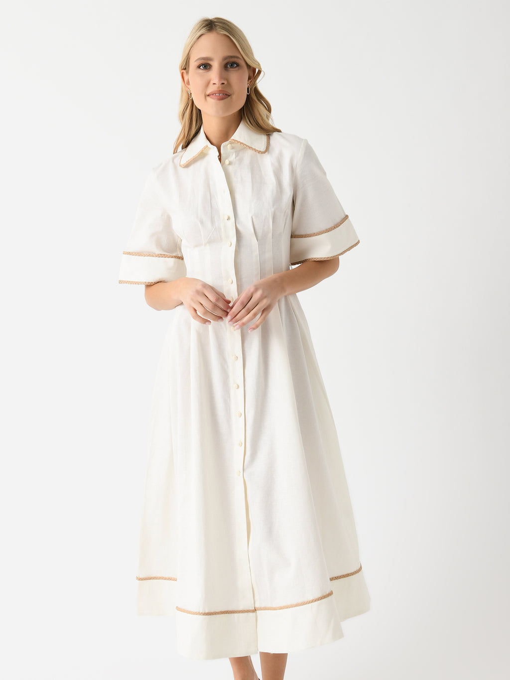 CLEA Women's Lucia Shirt Dress - Saint Bernard