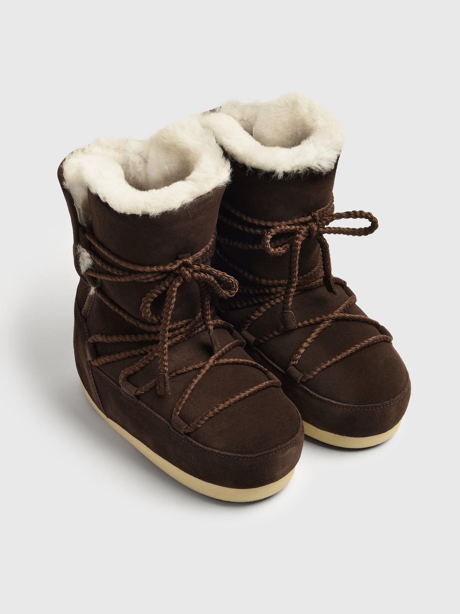 Moonboot Women's EVX Suede Shearling Boot | $320.00 | Saint Bernard