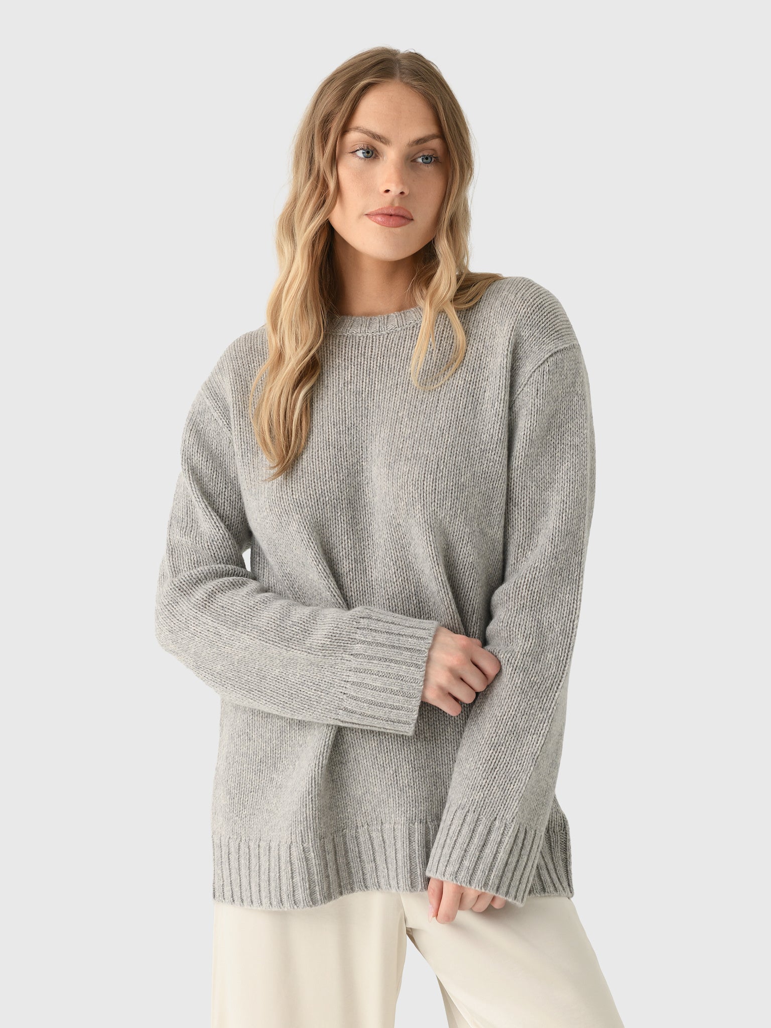 Jenni Kayne Women's Amelia Crewneck Cashmere Sweater - Saint Bernard