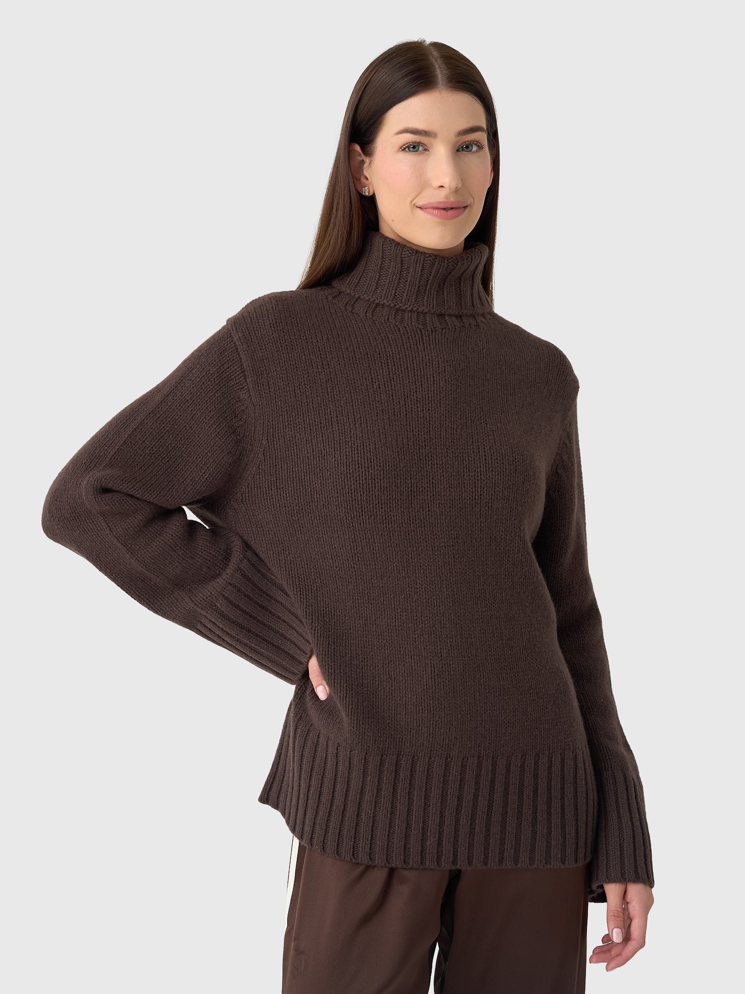 Jenni Kayne Women's Cashmere Jet Turtleneck - Saint Bernard