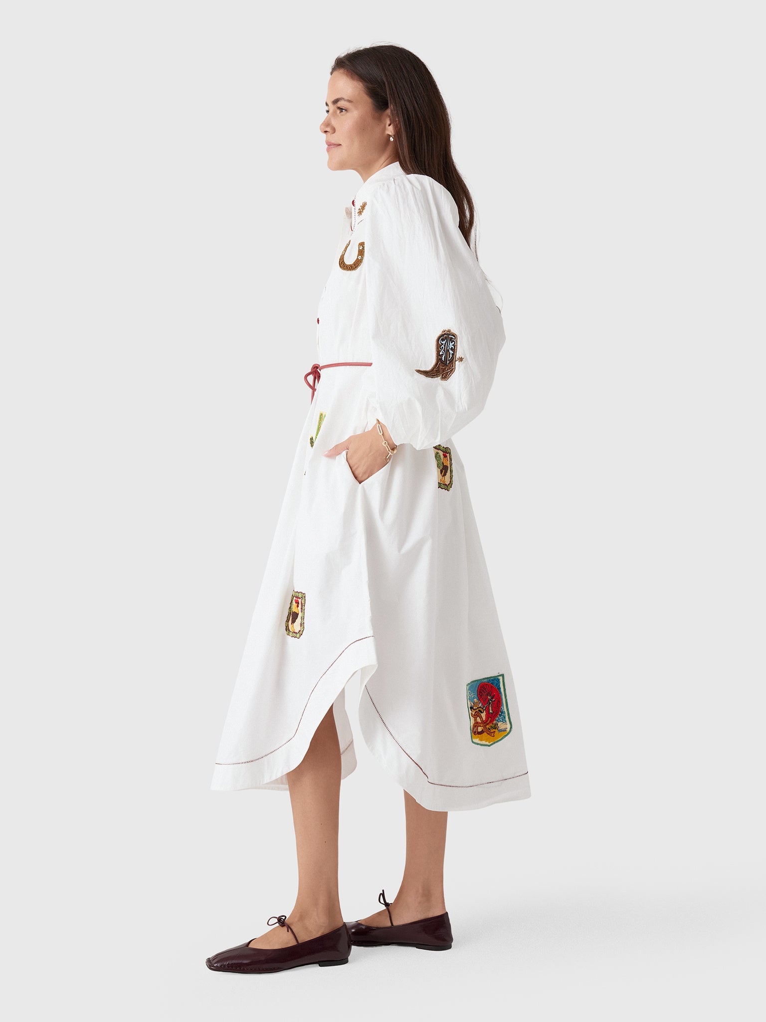 Alemais Women's Westwood Embellished Shirtdress - Saint Bernard