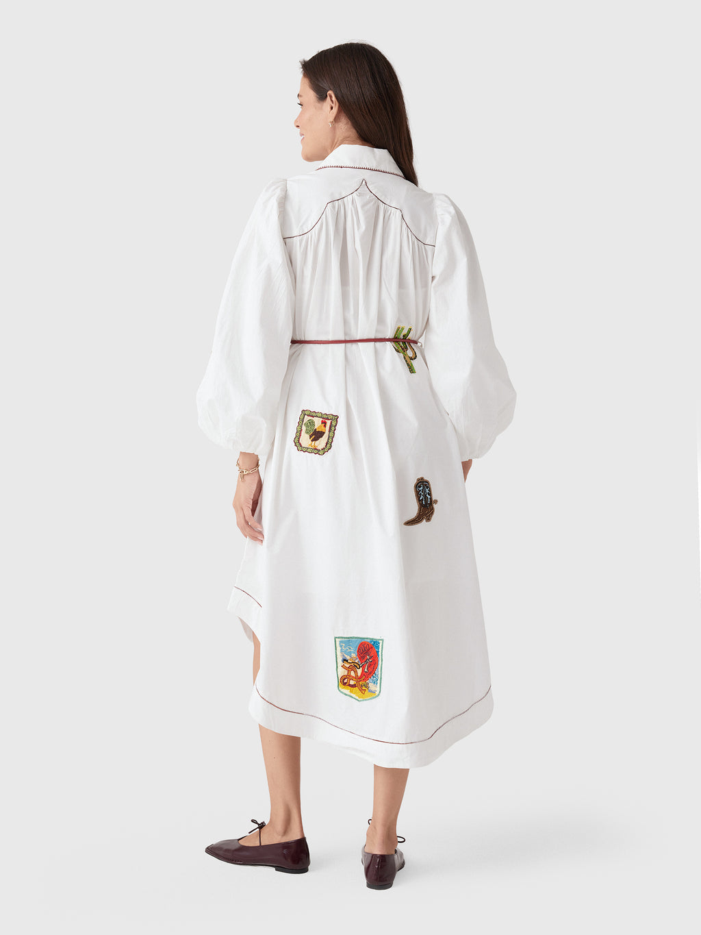 Alemais Women's Westwood Embellished Shirtdress - Saint Bernard