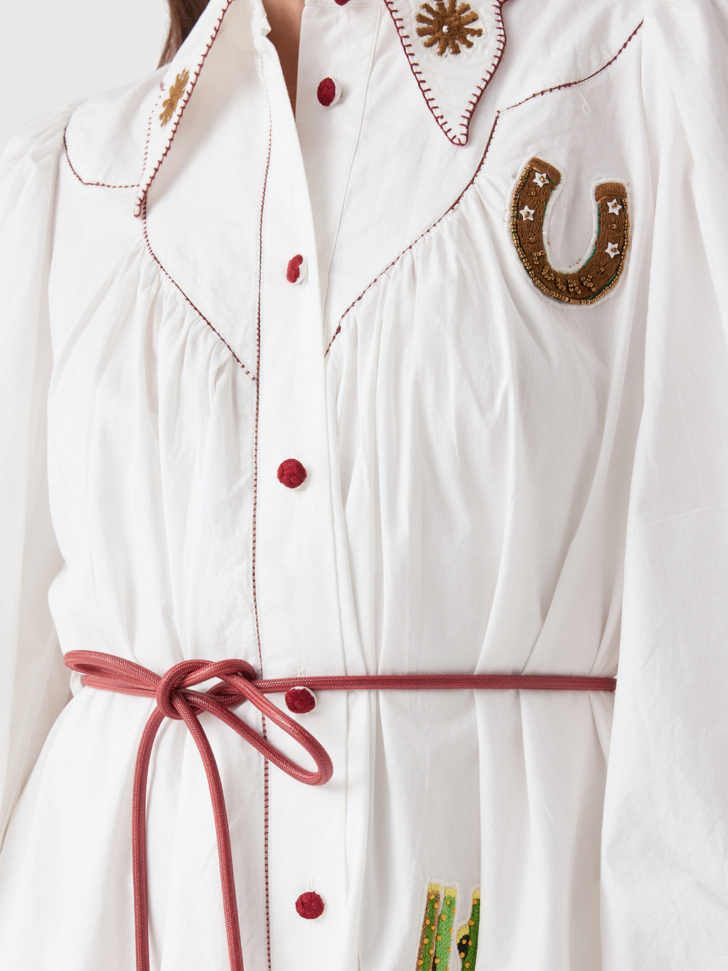 Alemais Women's Westwood Embellished Shirtdress - Saint Bernard