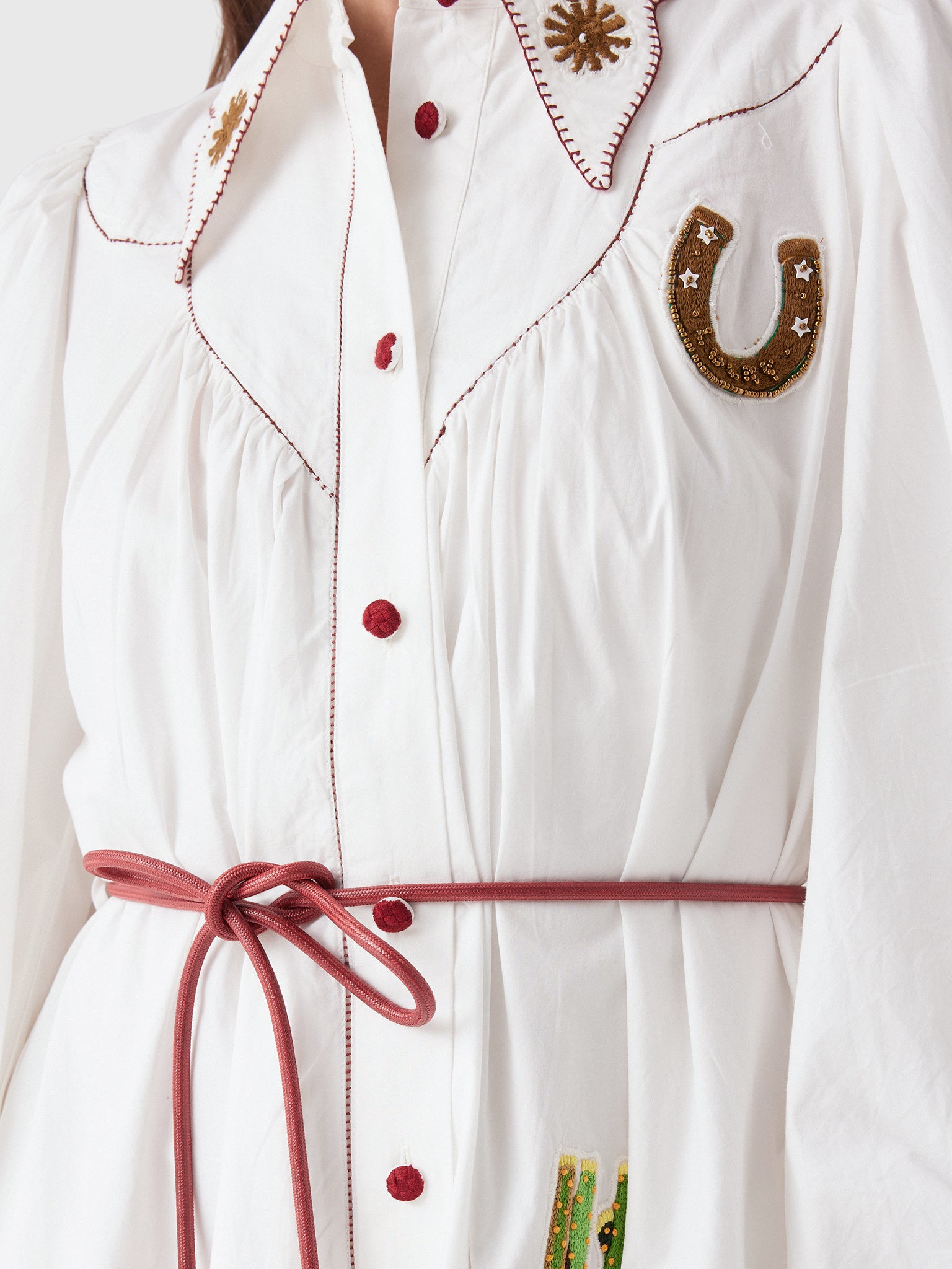 Alemais Women's Westwood Embellished Shirtdress - Saint Bernard