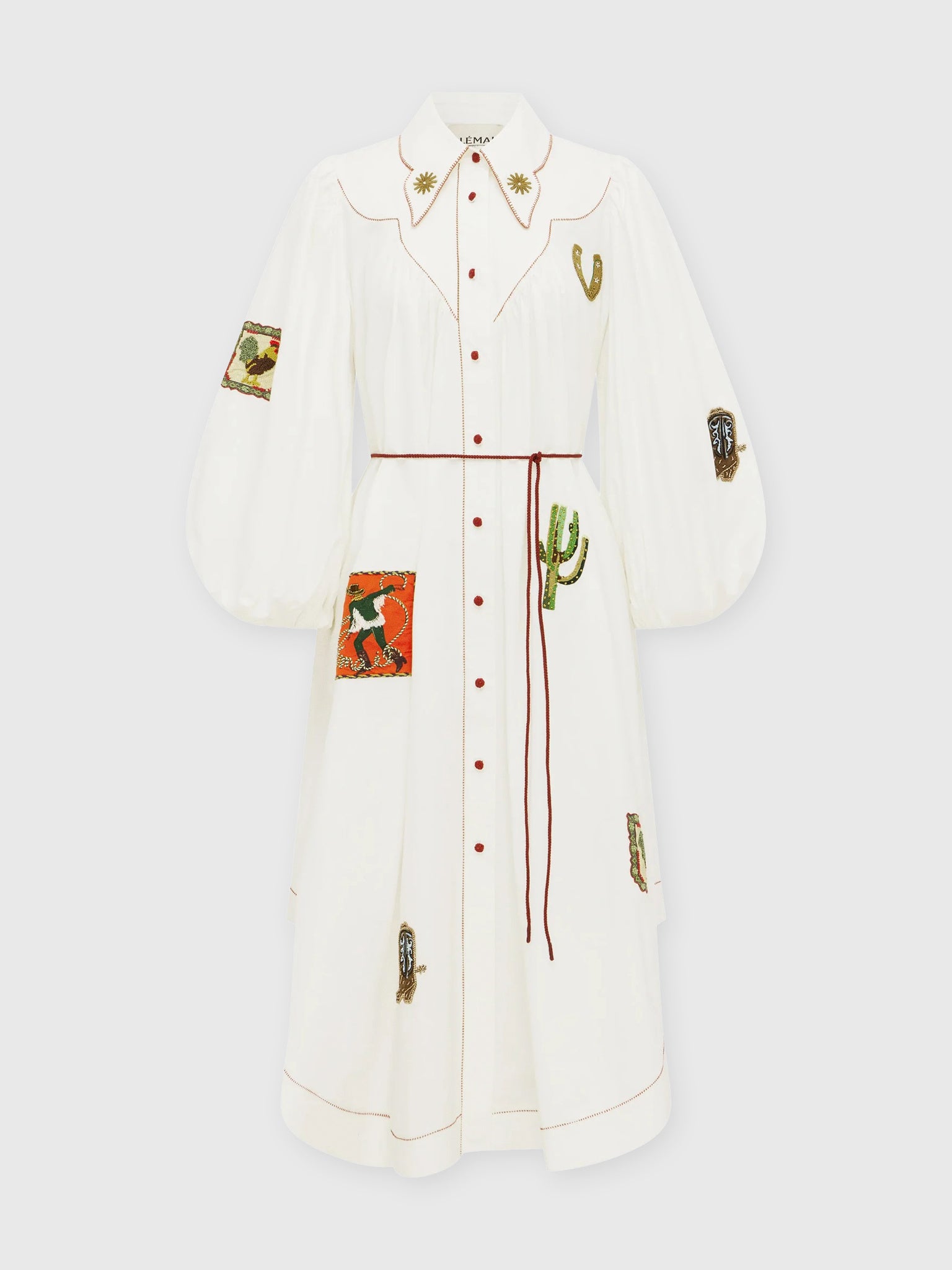 Alemais Women's Westwood Embellished Shirtdress - Saint Bernard