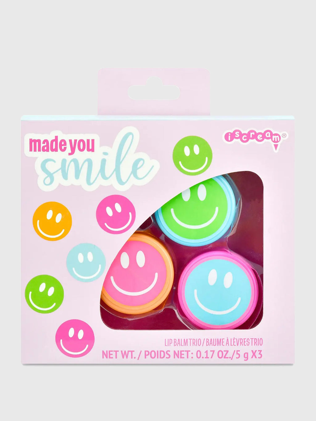 Iscream Girls' Made You Smile Lip Balm Trio - Saint Bernard