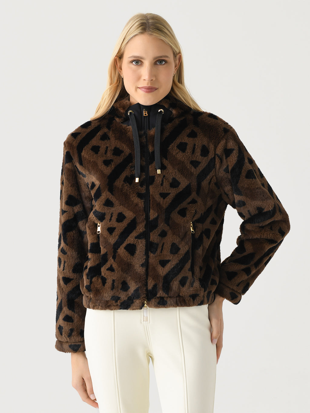 Bogner Women's Suzan Teddy Fur Jacket - Saint Bernard