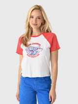 Mother Women's The Short Sleeve Sporty Concert Tee - Saint Bernard