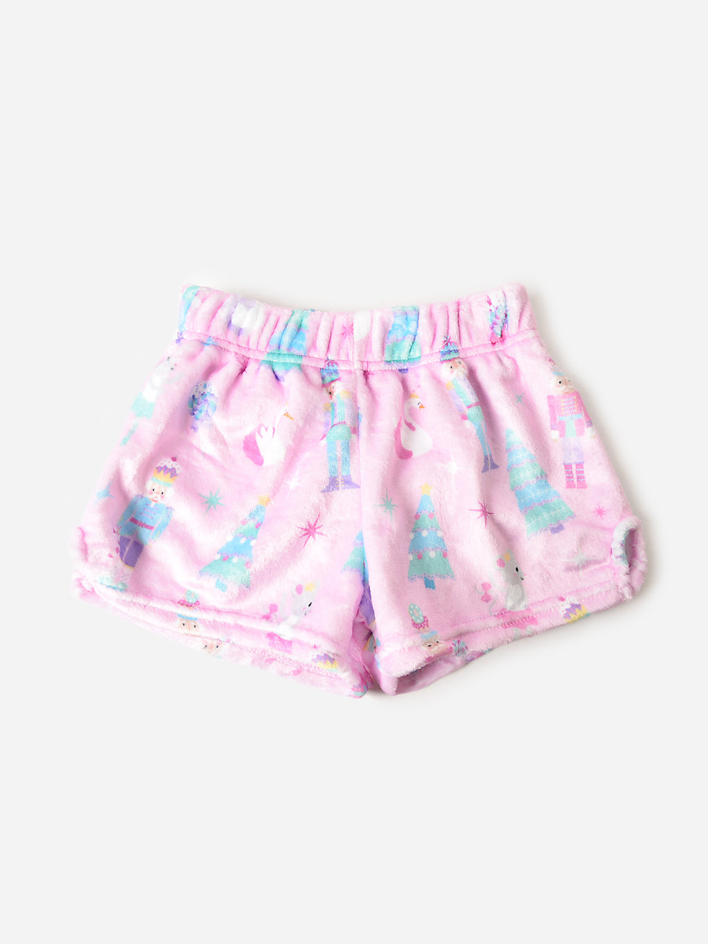 Iscream Girls' Nutcracker Dream Plush Pajama Short - Saint Bernard