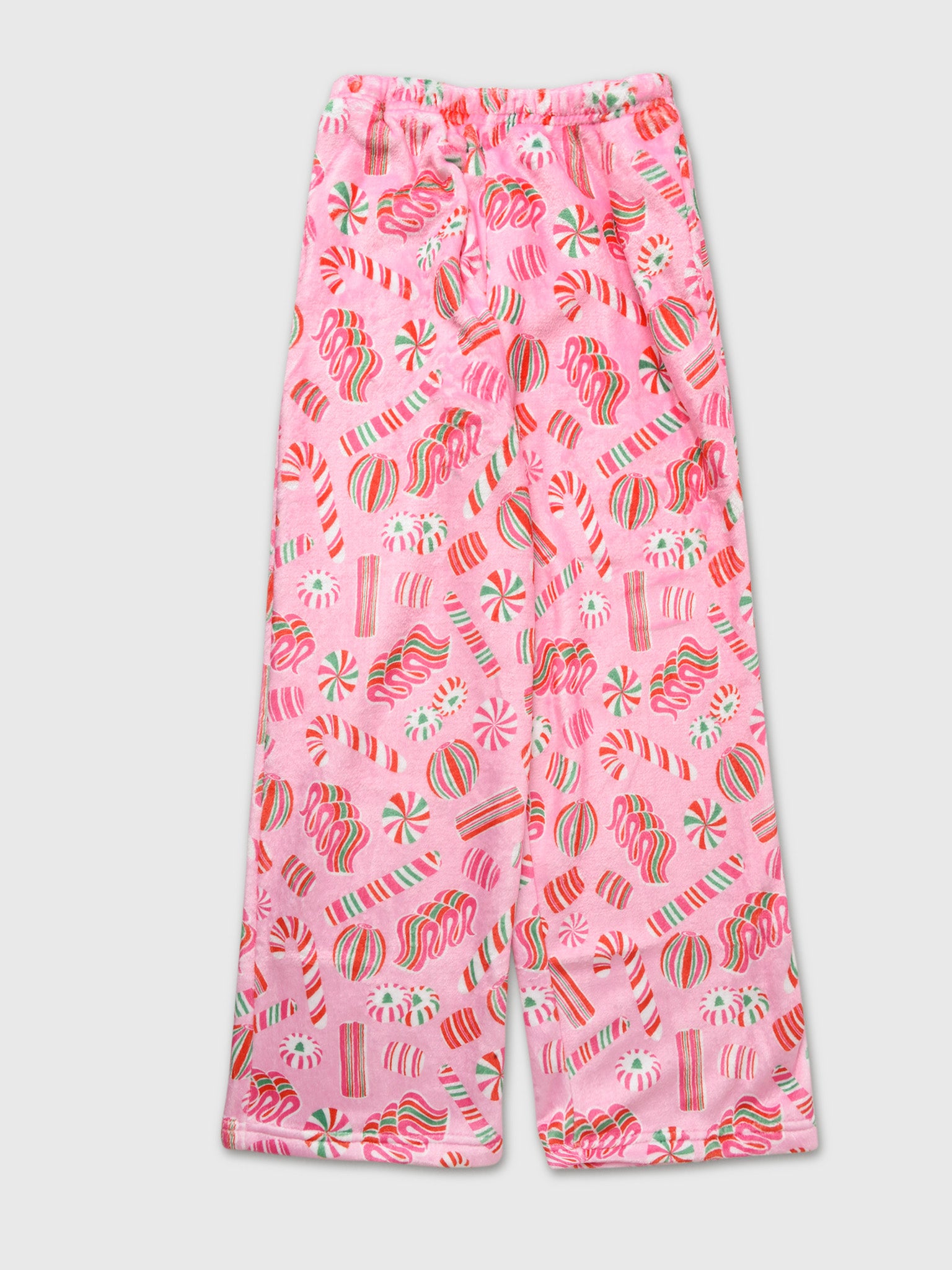 Iscream Girls' Pretty Peppermint Plush Pajama Pant - Saint Bernard