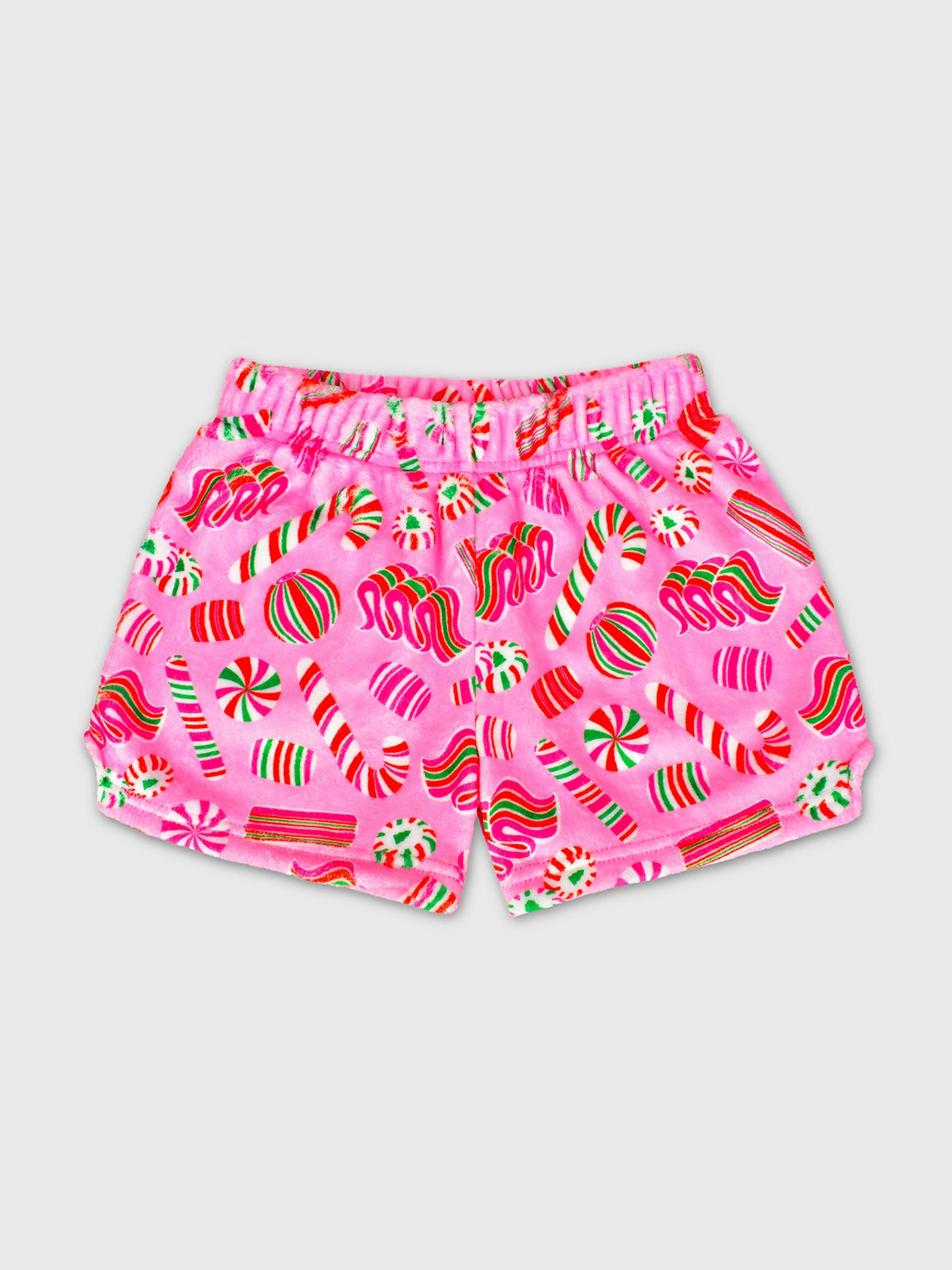 Iscream Girls' Pretty Peppermint Plush Pajama Short - Saint Bernard