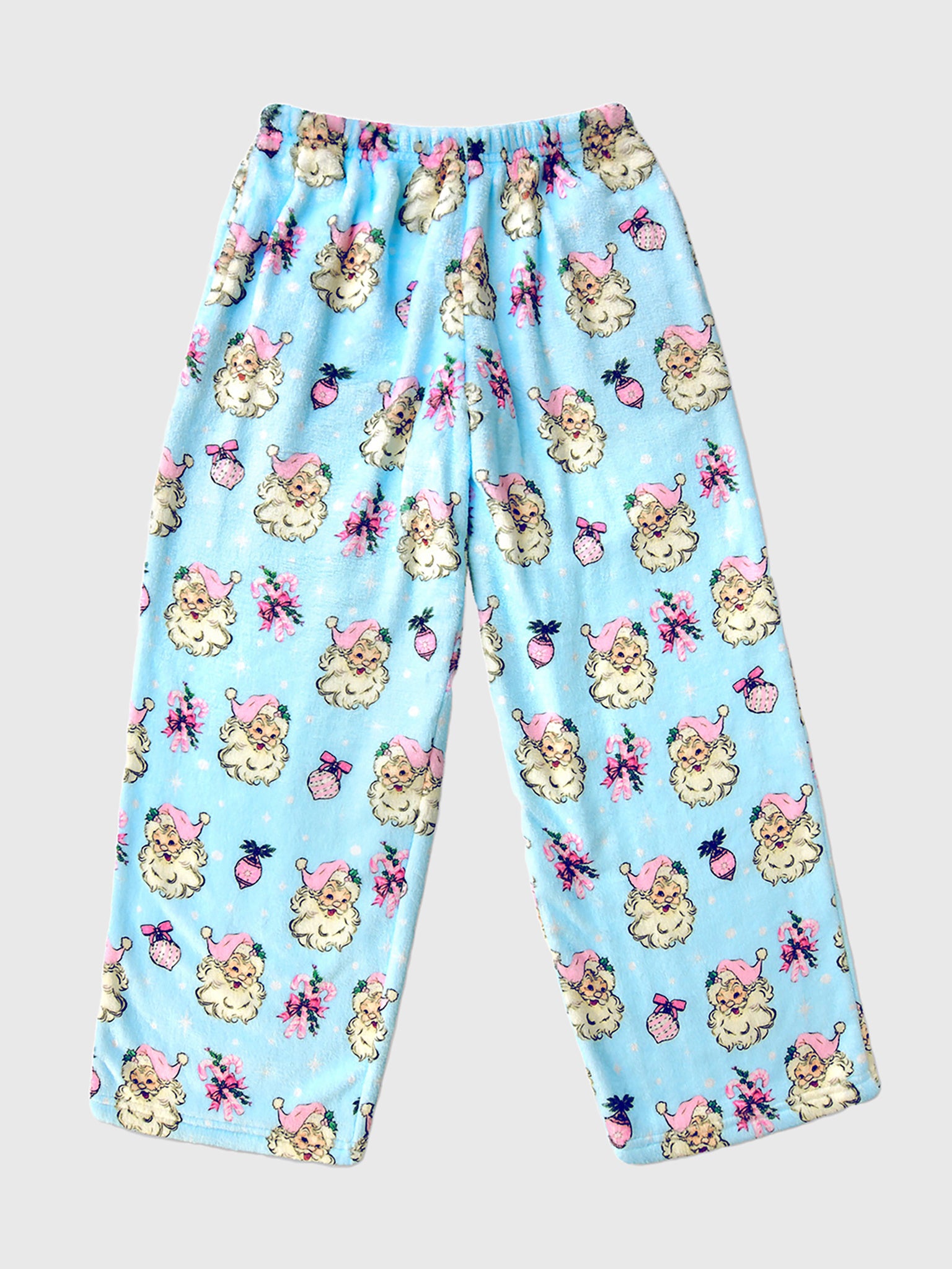 Iscream Girls' Santa's Favorite Plush Pajama Pant - Saint Bernard