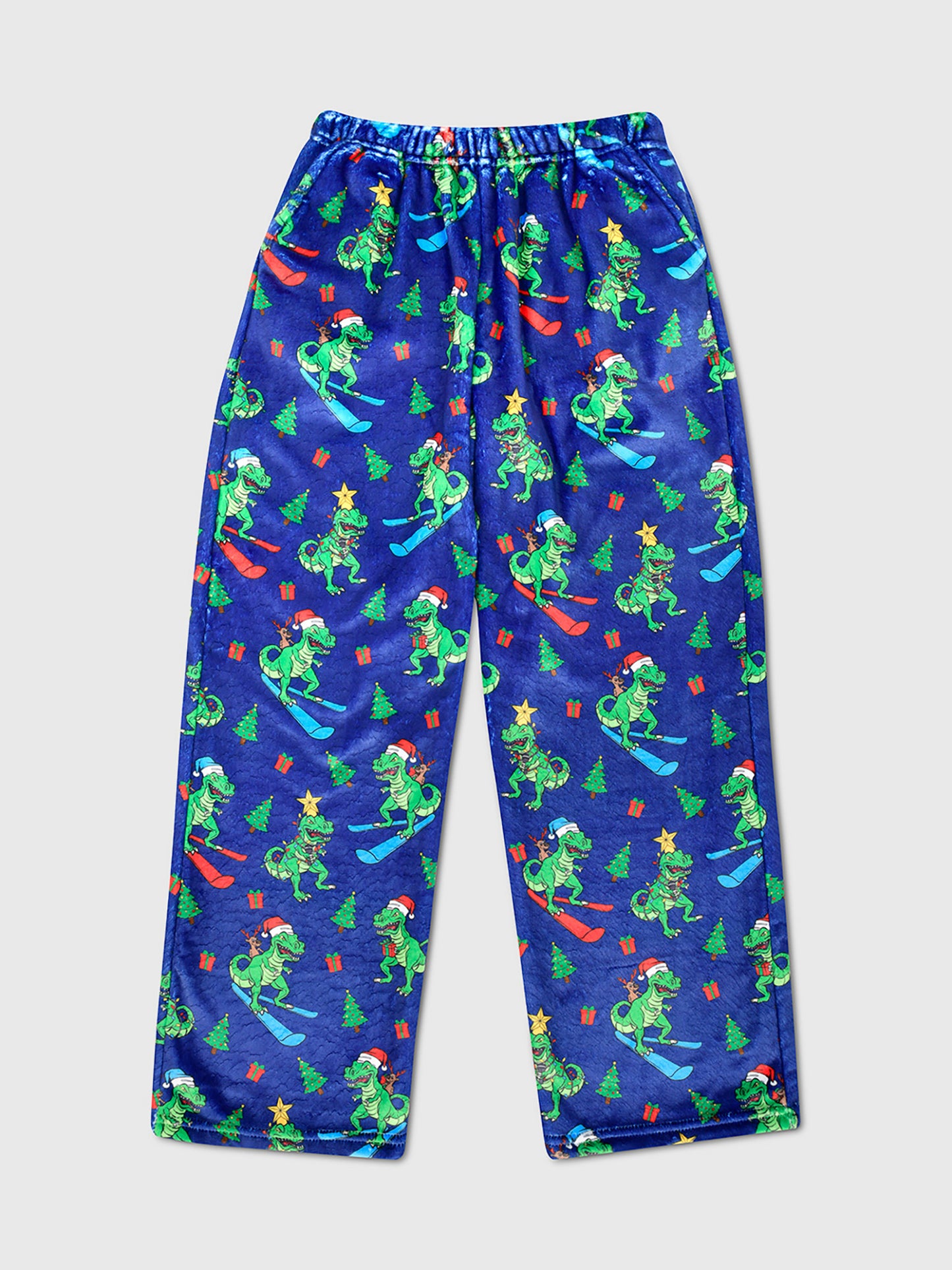 Iscream Boys' Roaring Dino Plush Pajama Pant - Saint Bernard