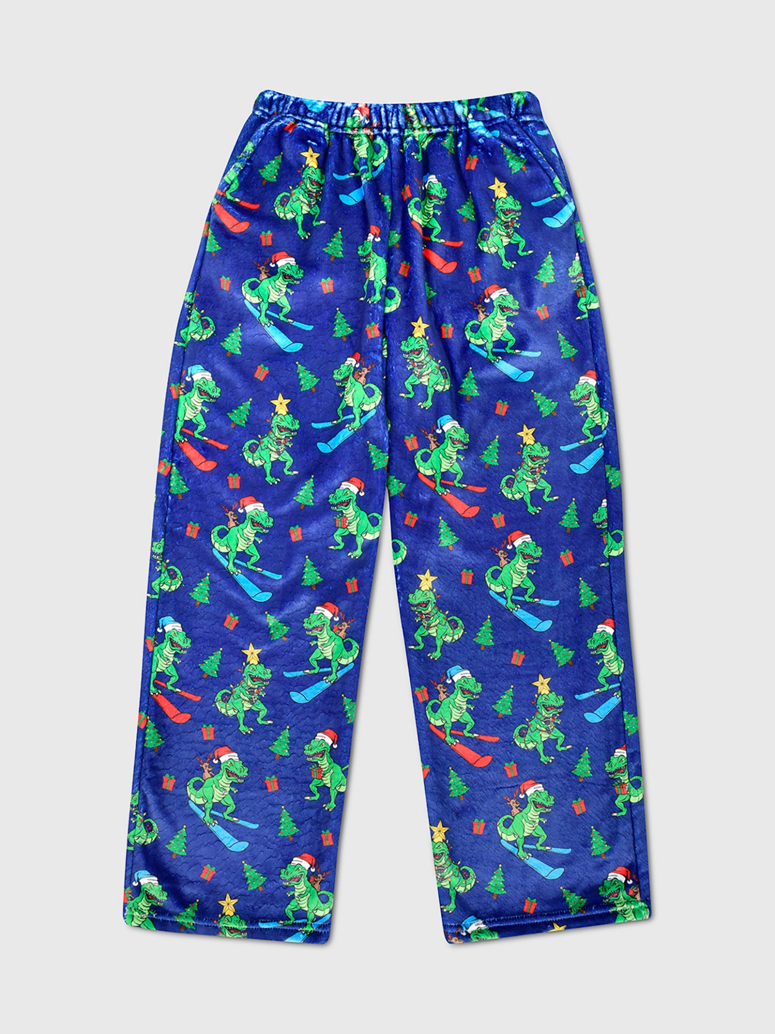 Iscream Boys' Roaring Dino Plush Pajama Pant - Saint Bernard