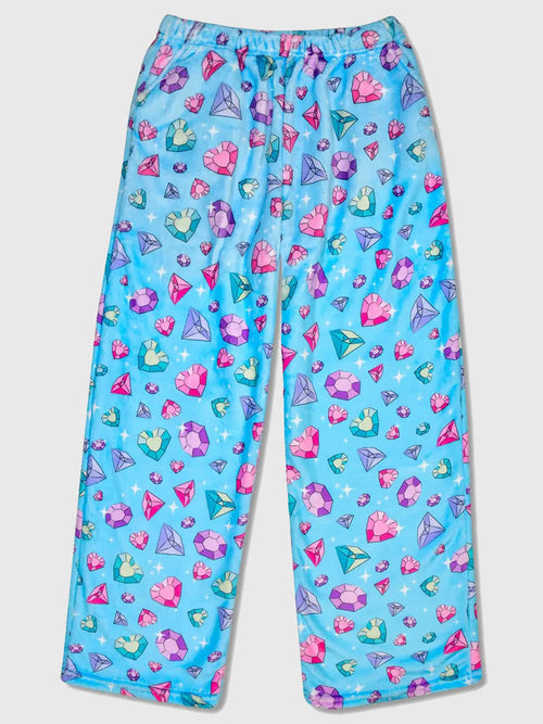 Iscream Girls' Jazzy Jewels Plush Pajama Pant