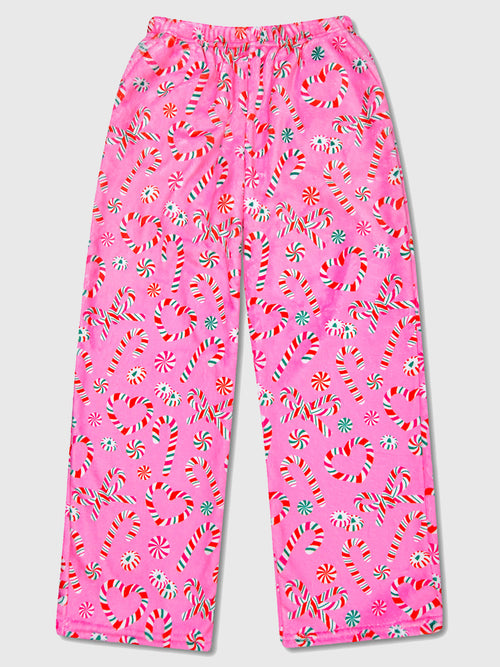 Iscream Girls' Merry Mints Plush Pajama Pant