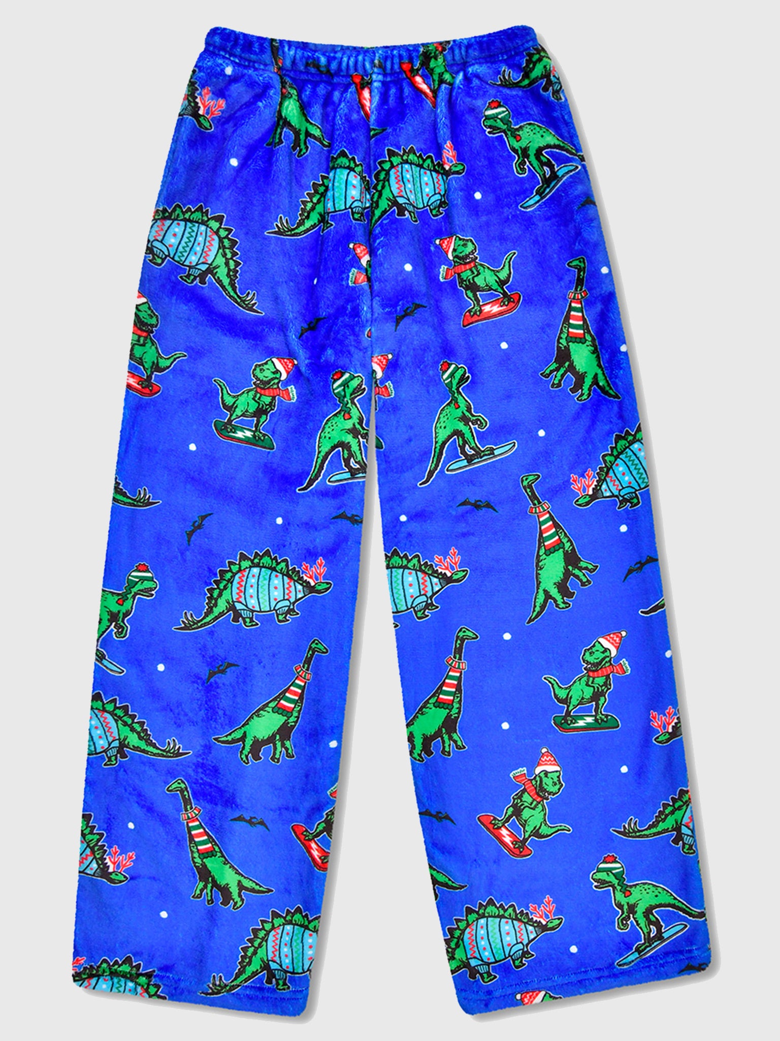 Iscream Boys' Holiday Dino Plush Pajama Pant - Saint Bernard