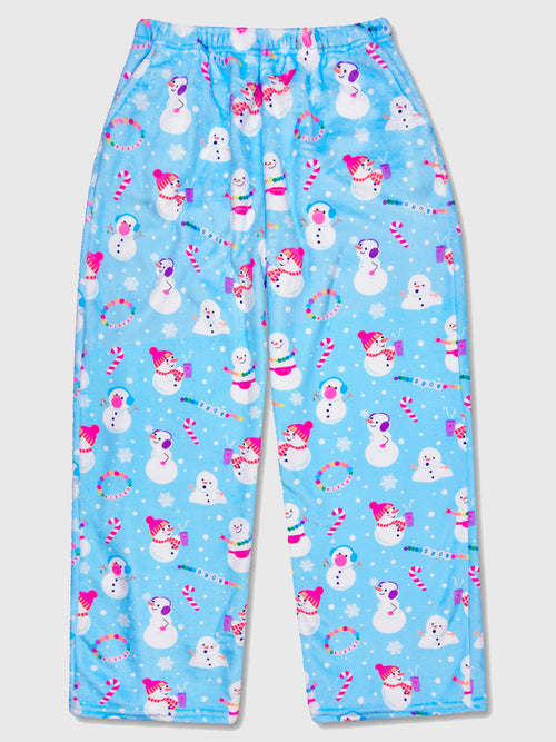 Iscream Girls' Snow Day Plush Pajama Pant