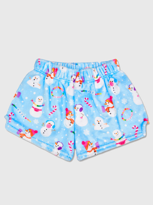 Iscream Girls' Snow Day Plush Pajama Short