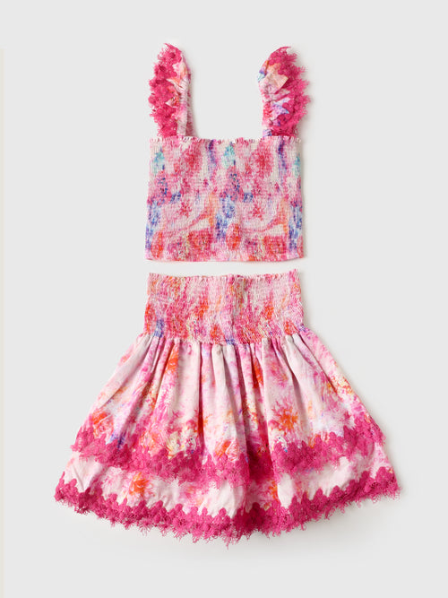 Peixoto Girls' Little Mariel Skirt Set