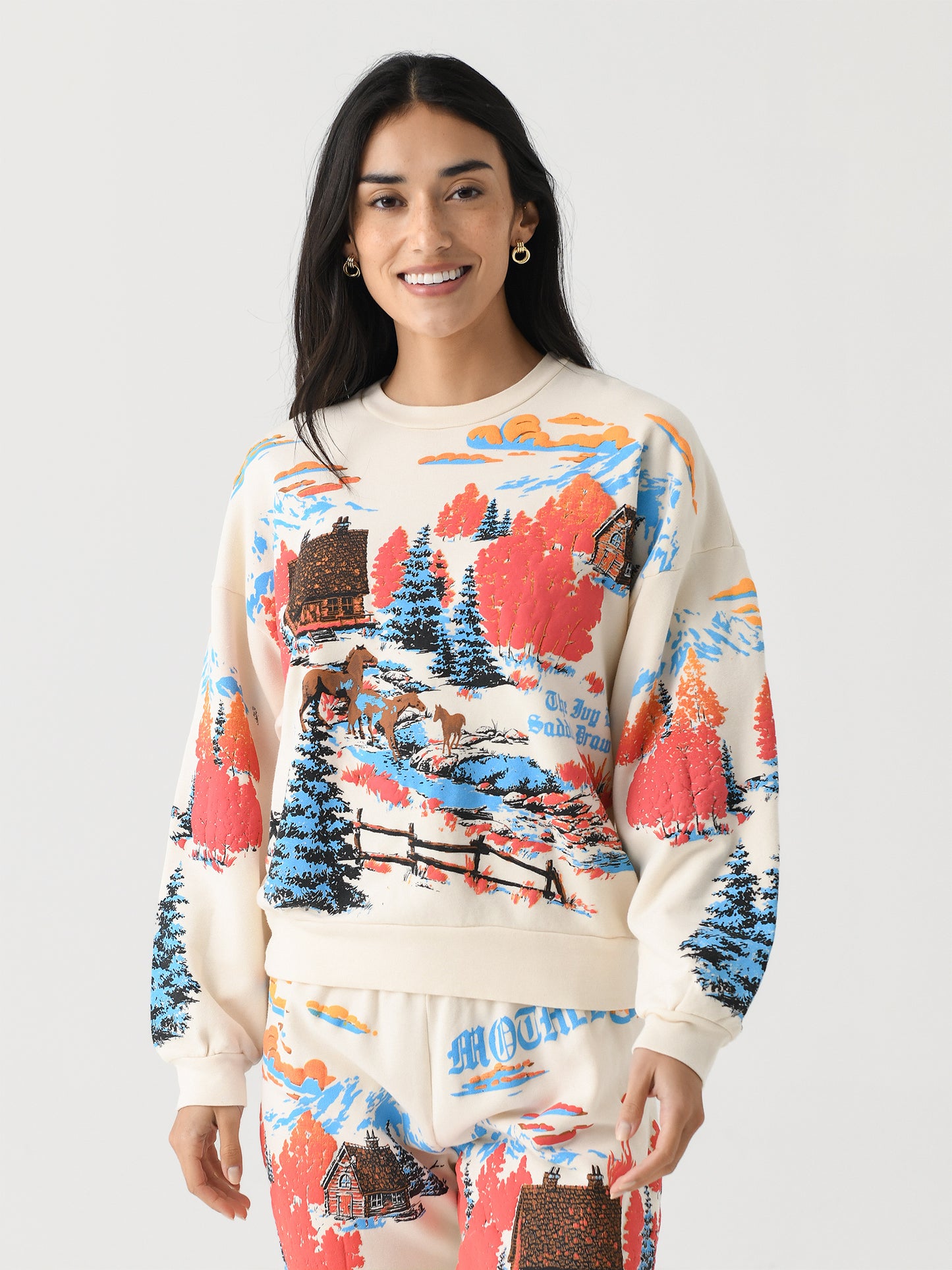 Mother Women's The Drop Square Sweatshirt - Saint Bernard