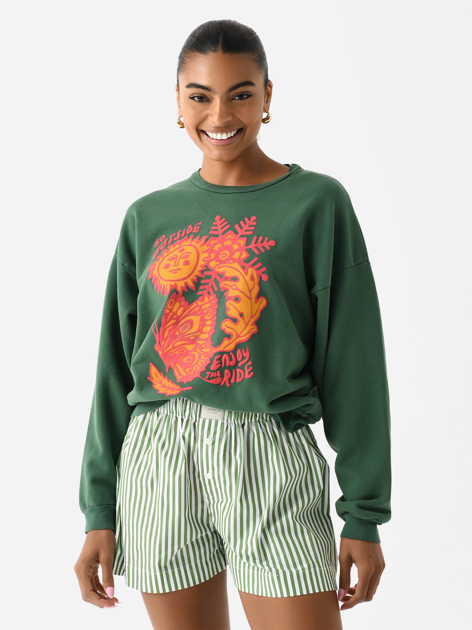 Mother Women's The Drop Square Sweatshirt - Saint Bernard