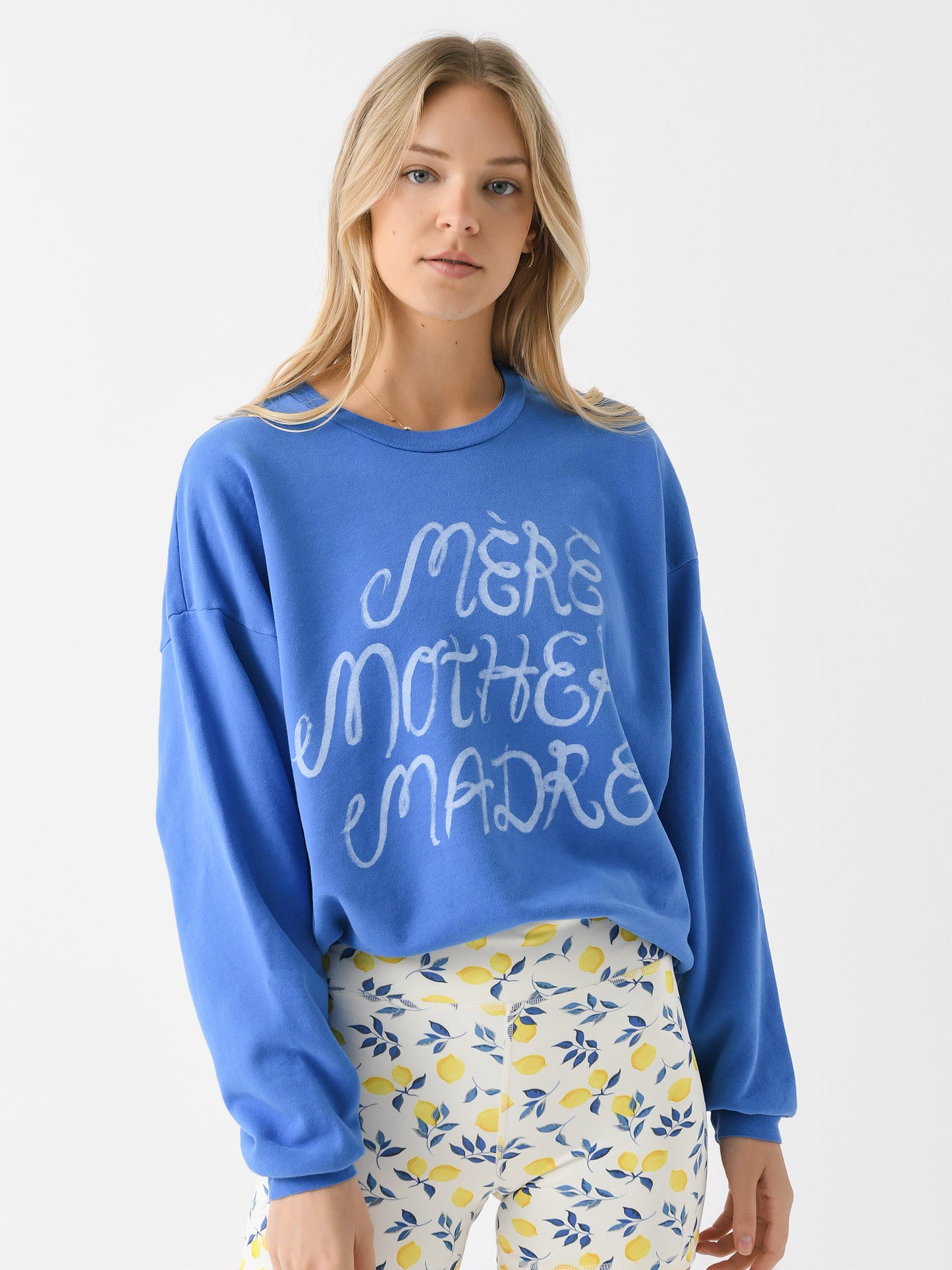 Mother Women's The Drop Square Sweatshirt - Saint Bernard