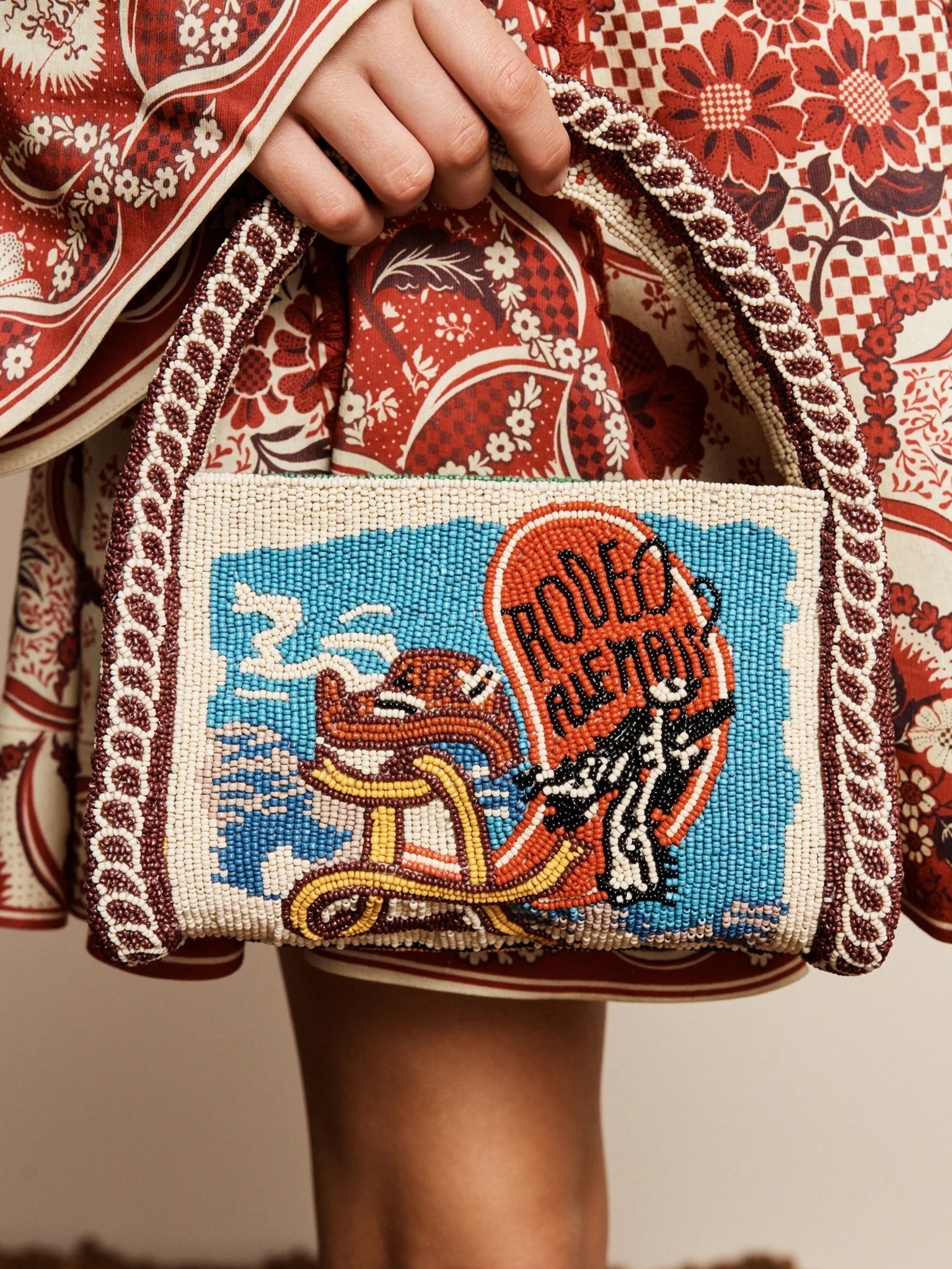 Alemais Ace Beaded Barrel Bag - Saint Bernard