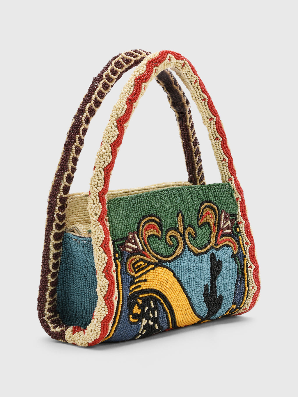 Alemais Ace Beaded Barrel Bag - Saint Bernard