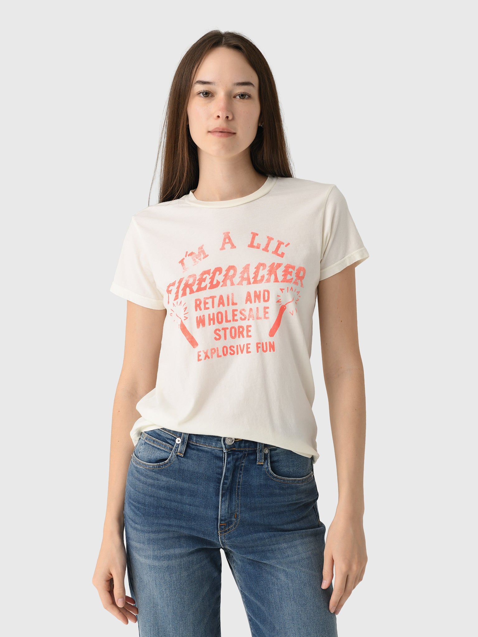 Mother Women's The Boxy Goodie Goodie Tee - Saint Bernard