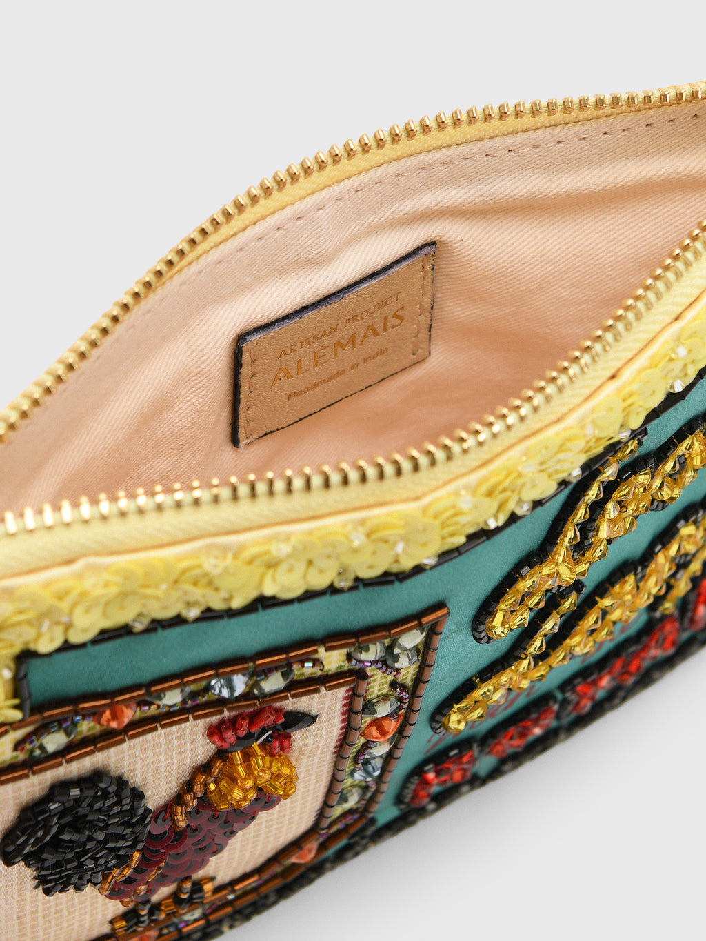 Alemais Ace Rooster Embellished Clutch - Saint Bernard