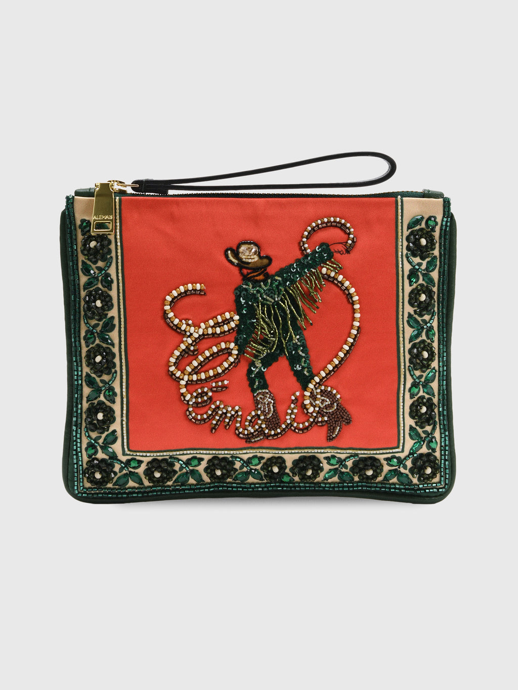 Alemais Ace Cowboy Embellished Clutch - Saint Bernard