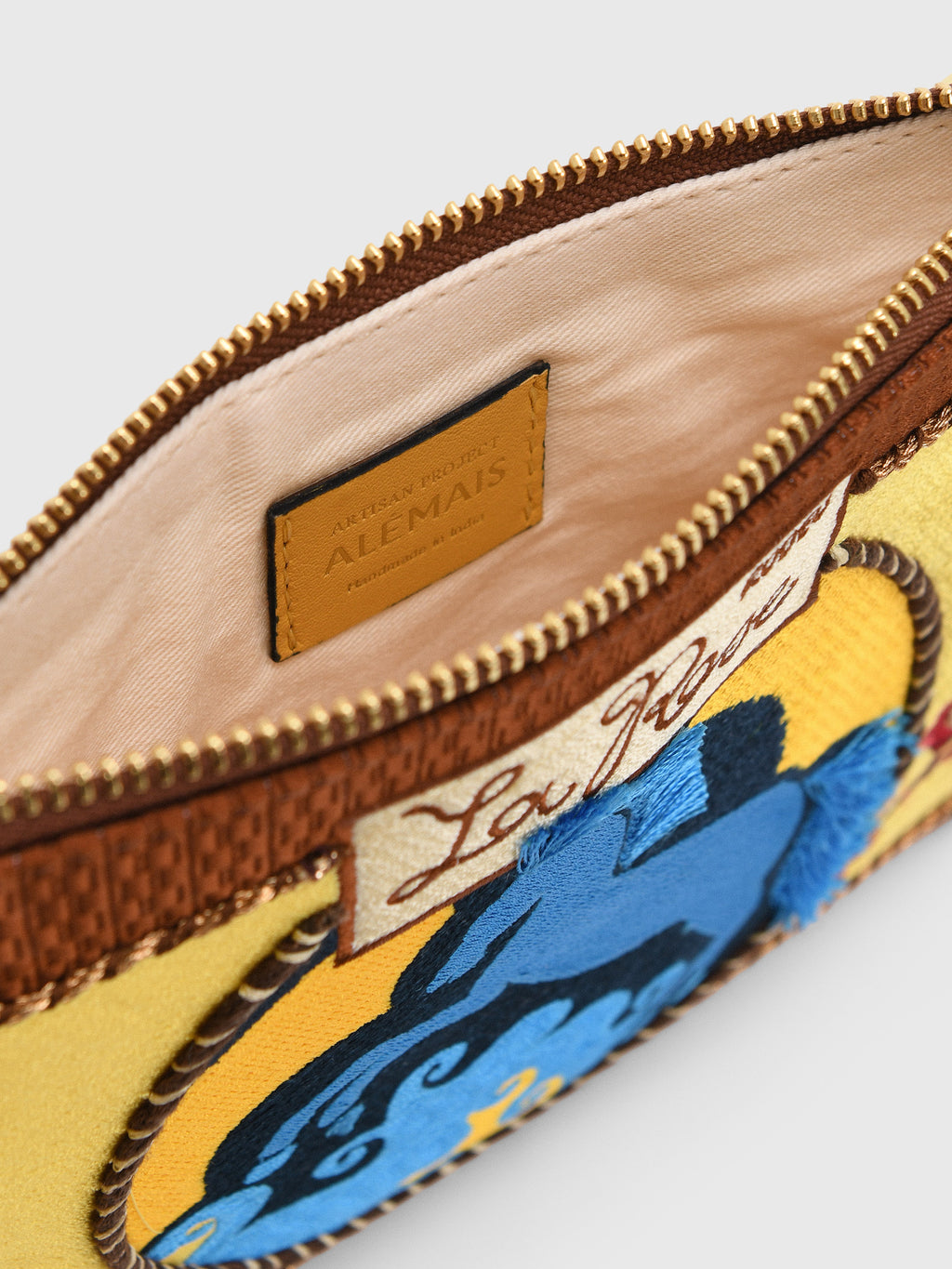 Alemais Ace Horse Embroidered Clutch - Saint Bernard