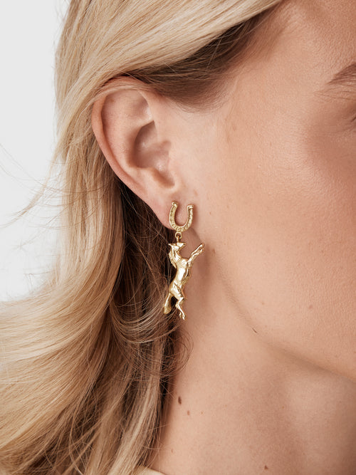 Alemais Django Horse & Cowboy Earrings - Saint Bernard