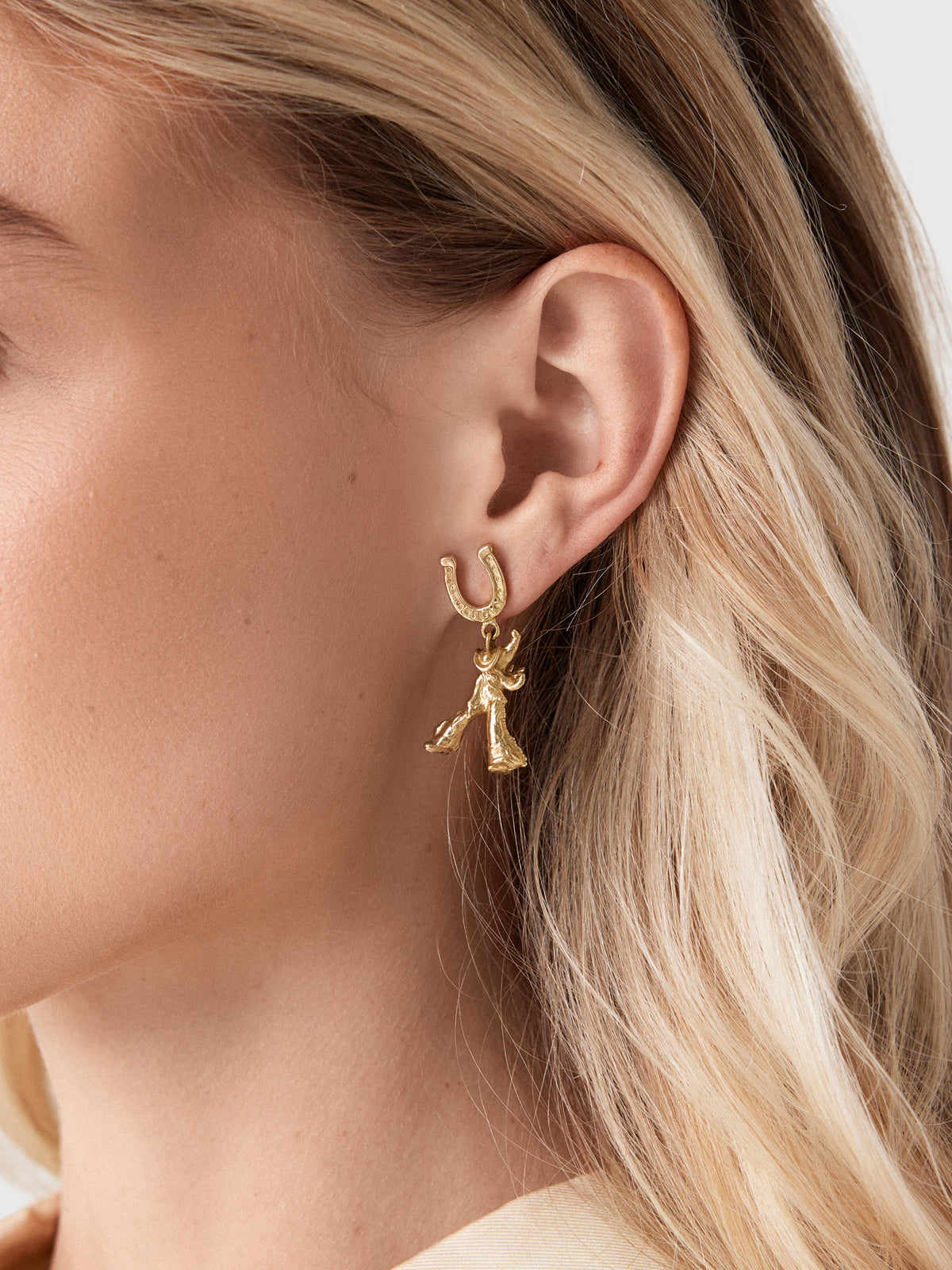 Alemais Django Horse & Cowboy Earrings - Saint Bernard