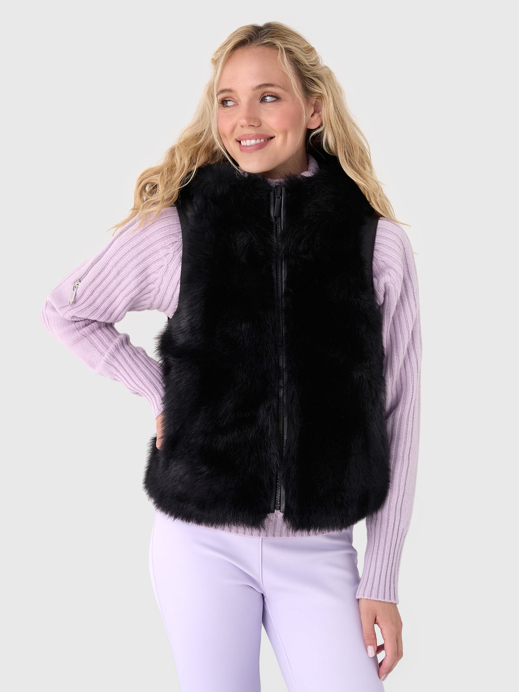 Vonn Women's Ella Reversible Fur Vest - Saint Bernard