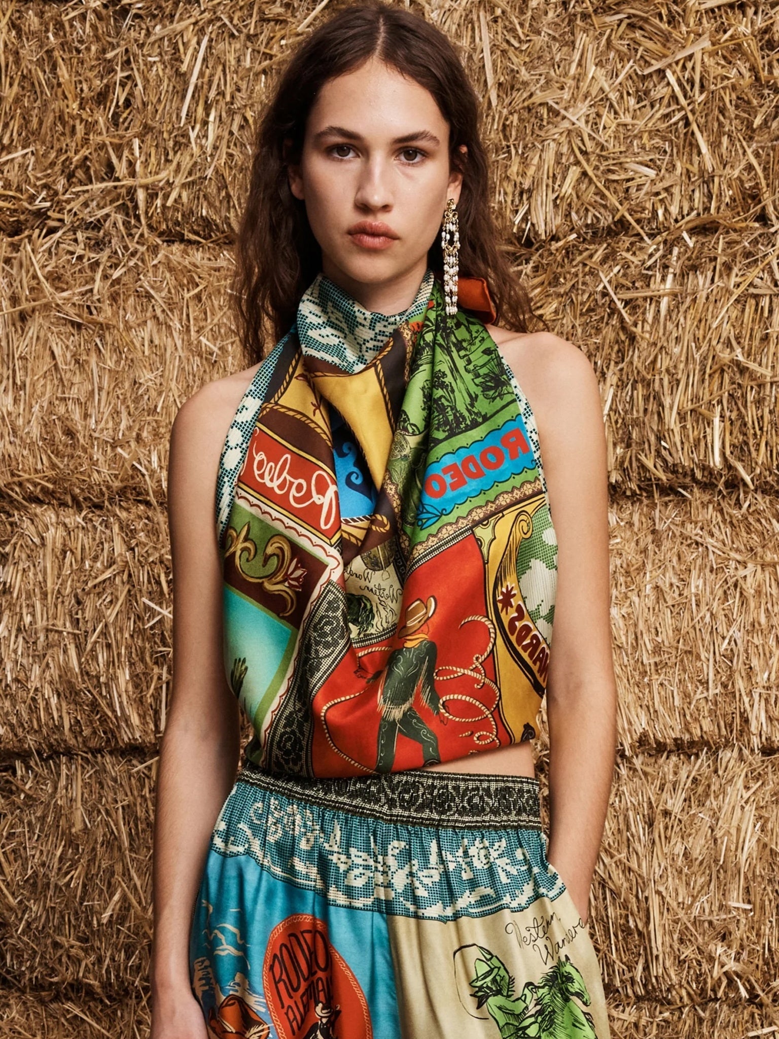 Alemais Women's Ace Silk Scarf