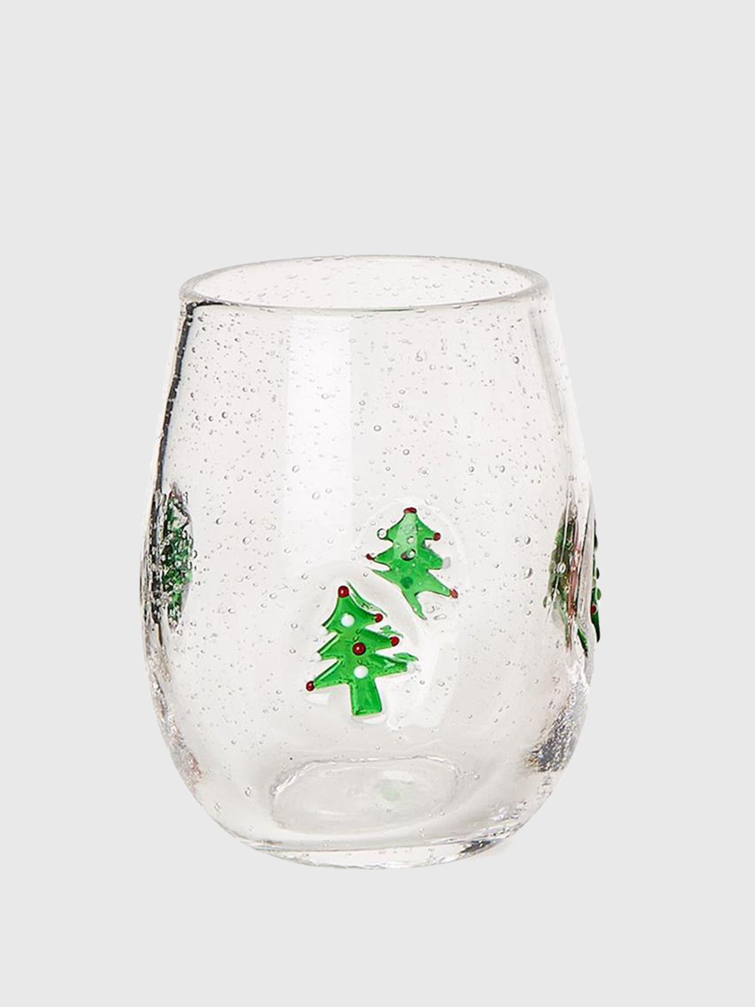 Two's Company Holiday Cheer Stemless Wine Glass - Saint Bernard